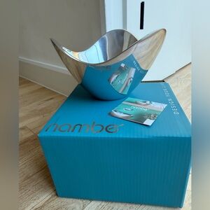Nambe Silver Wave Bowl New With Box